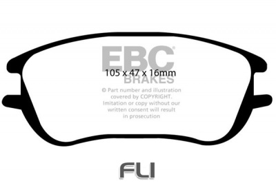 EBC DP1596 standaard Remblokken