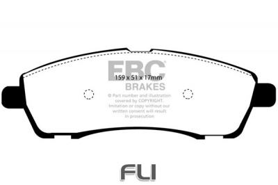 EBC DP1603 standaard Remblokken