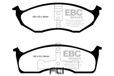 EBC DP1623 standaard Remblokken