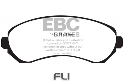 EBC DP1628 standaard Remblokken