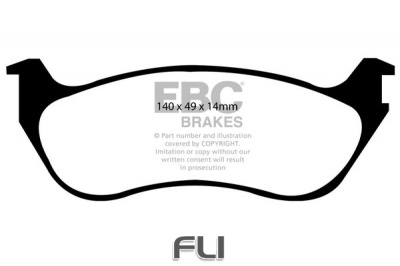 EBC DP1631 standaard Remblokken