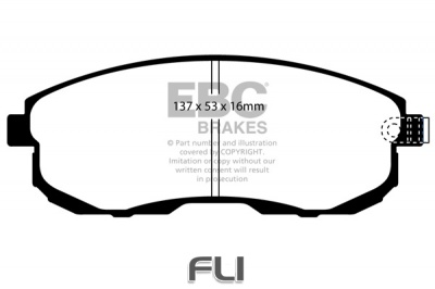 EBC DP1636 standaard Remblokken