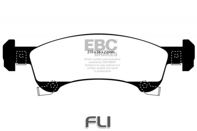 EBC DP1651 standaard Remblokken