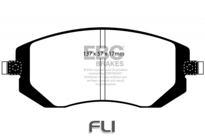 EBC DP1661 standaard Remblokken