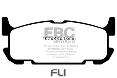 EBC DP1685 standaard Remblokken