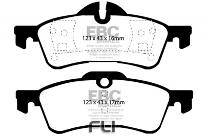 EBC DP1701 standaard Remblokken