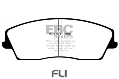 EBC DP1723 standaard Remblokken