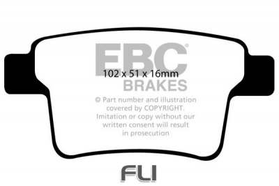 EBC DP1731 standaard Remblokken