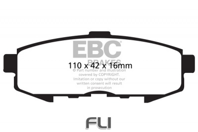 EBC DP1733 standaard Remblokken