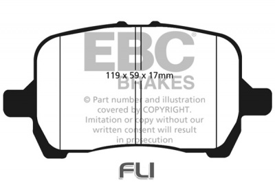 EBC DP1763 standaard Remblokken