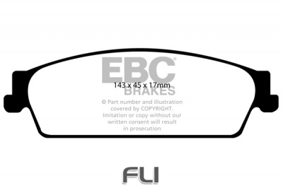 EBC DP1780 standaard Remblokken
