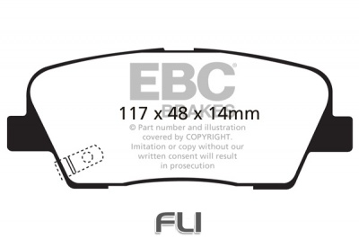 EBC DP1806 standaard Remblokken