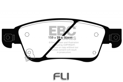 EBC DP1807 standaard Remblokken