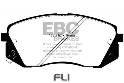 EBC DP1809 standaard Remblokken