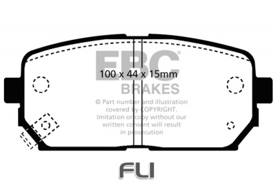 EBC DP1810 standaard Remblokken