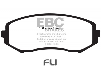 EBC DP1818 standaard Remblokken