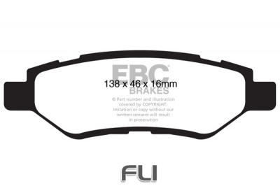 EBC DP1829 standaard Remblokken