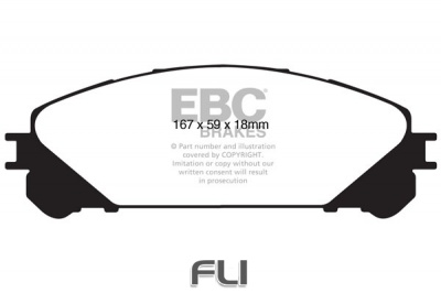 EBC DP1837 standaard Remblokken