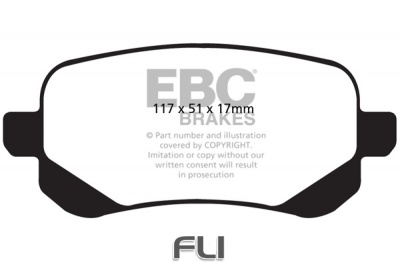 EBC DP1840 standaard Remblokken
