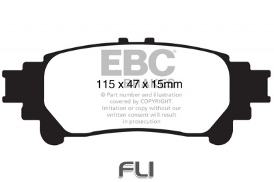 EBC DP1850 standaard Remblokken