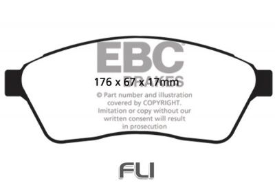 EBC DP1859 standaard Remblokken