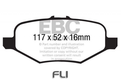 EBC DP1887 standaard Remblokken