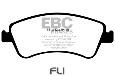 EBC DP1950 standaard Remblokken