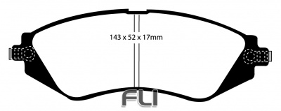 EBC DP21196 Greenstuff Remblokken