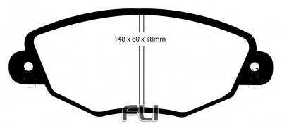 EBC DP21322 Greenstuff Remblokken