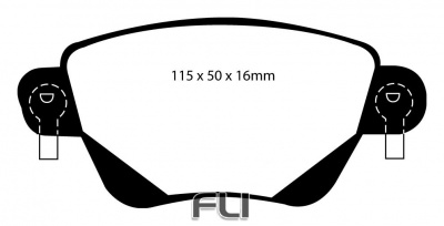 EBC DP21350 Greenstuff Remblokken