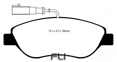 EBC DP21382 Greenstuff Remblokken