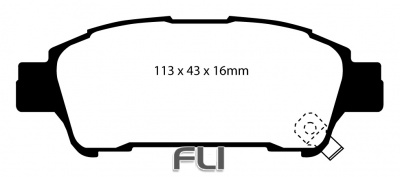 EBC DP21401 Greenstuff Remblokken