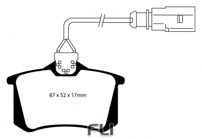 EBC DP21412 Greenstuff Remblokken