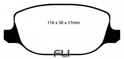 EBC DP21425 Greenstuff Remblokken