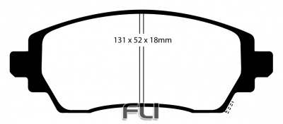 EBC DP21431 Greenstuff Remblokken
