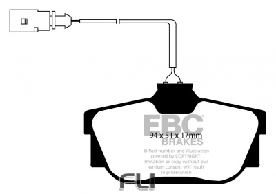 EBC DP21445 Greenstuff Remblokken