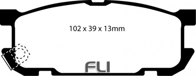 EBC DP21453 Greenstuff Remblokken