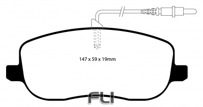 EBC DP21466 Greenstuff Remblokken