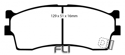 EBC DP21475 Greenstuff Remblokken