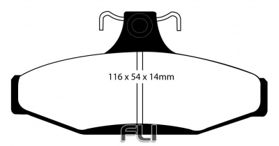 EBC DP21501 Greenstuff Remblokken