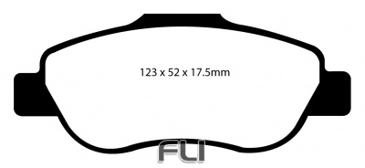 EBC DP21573 Greenstuff Remblokken