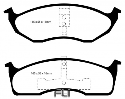 EBC DP21623 Greenstuff Remblokken