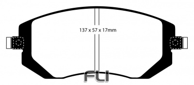 EBC DP21661 Greenstuff Remblokken