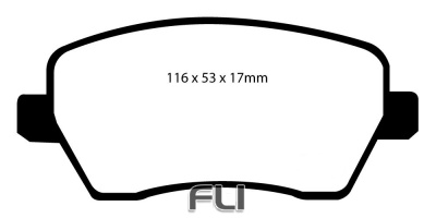 EBC DP21903 Greenstuff Remblokken