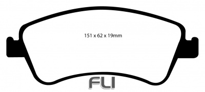 EBC DP21950 Greenstuff Remblokken