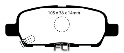 EBC DP21955 Greenstuff Remblokken