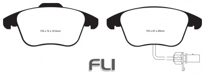 EBC DP21998 Greenstuff Remblokken