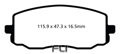 EBC DP22050 Greenstuff Remblokken