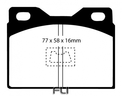 EBC DP2220 Greenstuff Remblokken