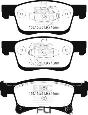 EBC DP22242 Greenstuff Remblokken